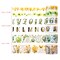 Ieebee Washi Tape Set 24/Rolls-Floral Whispers: Alphabet Garden